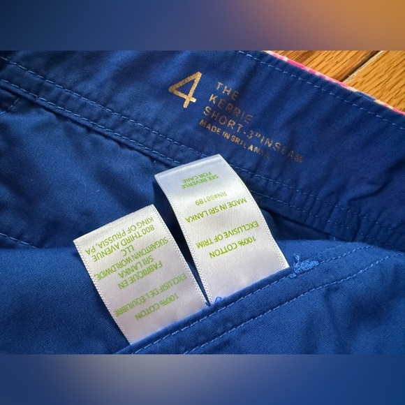 Lilly Pulitzer The Kerrie Short Womens Sz 4 “Can't Resist" Pink Blue Style 25762 - Picture 6 of 13